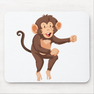 Dancing monkey mouse mat