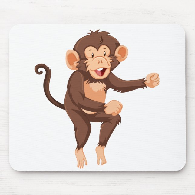 Dancing monkey mouse mat (Front)