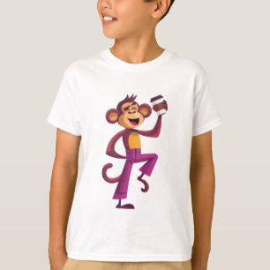 “Dancing Monkey with Coffee” T-shirt