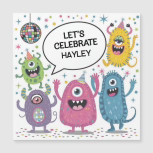 Dancing Monsters Party Kids Birthday Design