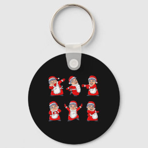 Dancing Mrs Claus Dance Challenge Boys Girls Kids Key Ring