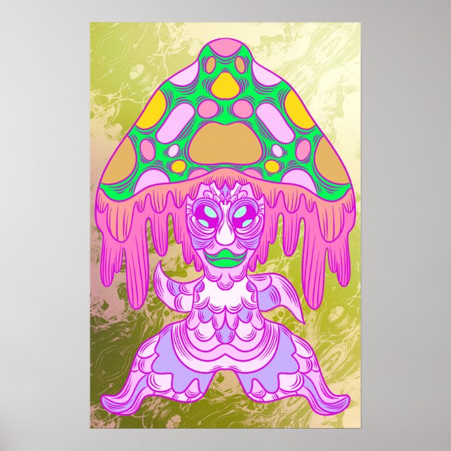 Dancing Mushroom Poster (Front)