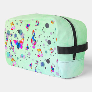 Dancing Music of Colours on Green Dopp Kit