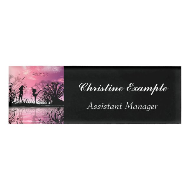 Dancing Name Tag (Front)