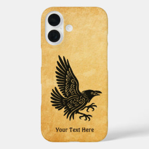 Dancing Norse Raven iPhone 16 Case