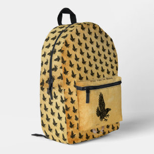 Dancing Norse Raven Printed Backpack