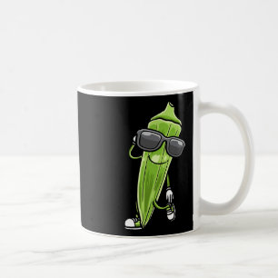 Dancing Okra With Sungles Okras Coffee Mug