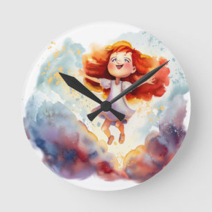 Dancing on a Cloud Nursery Bedroom Clock
