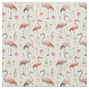 Dancing on Air: Whimsy Flamingo Fabric