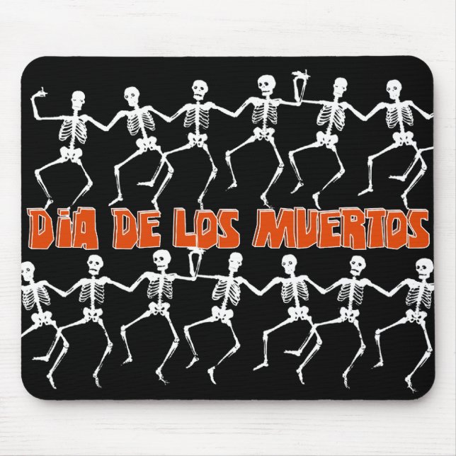 Dancing on Day of the Dead Mouse Mat (Front)