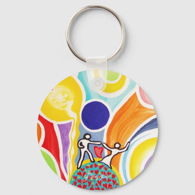 Dancing On Moonbeams Key Ring (Front)