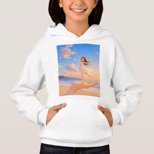 Dancing on Sunshine | Dreamy Beach Perspective Art (Front)