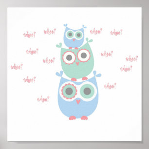 Dancing Owls Poster