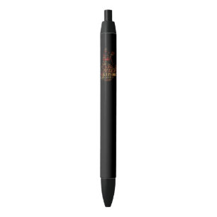 Dancing pair as words cloud design black ink pen