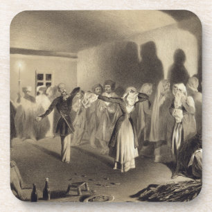Dancing Party at Kagha-Choura, Dagestan, plate 55 Coaster
