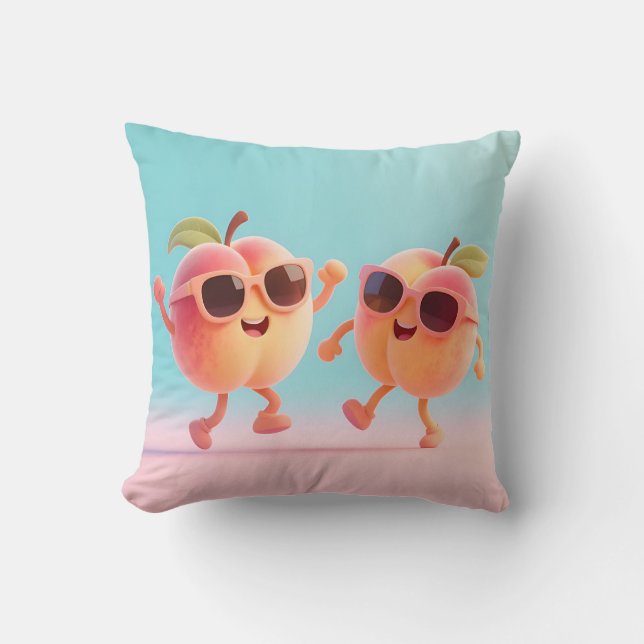 Dancing Peaches Sunglasses Cushion (Front)