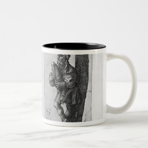 Dancing Peasants and a Bagpipe Player, 1514 Two-Tone Coffee Mug