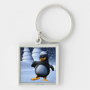 Dancing Penguin Key Ring