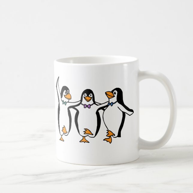 Dancing Penguins Coffee Mug (Right)