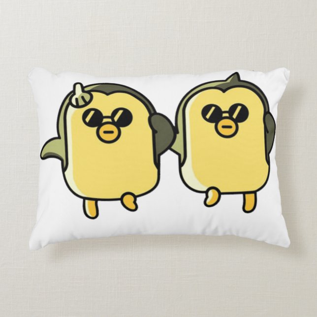 Dancing Penguins Decorative Cushion (Front)