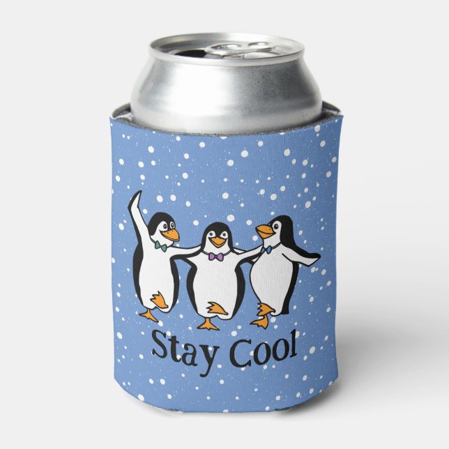 Dancing Penguins Design Can Cooler (Can Front)