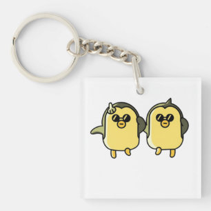 Dancing Penguins Key Ring