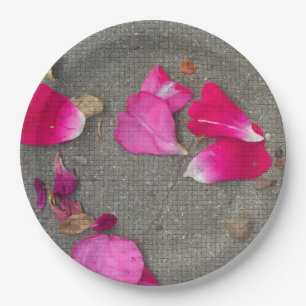 Dancing Petals IV Paper Plate