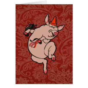 Dancing Pig Antique Cute Dancer