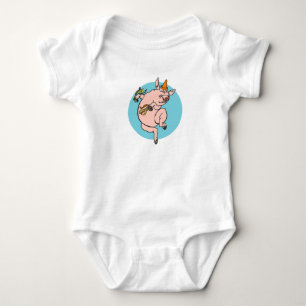 Dancing Pig Baby Bodysuit