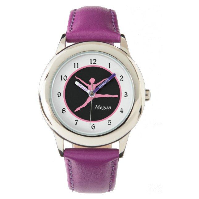 Dancing Pink Ballerina Kids Watch (Front)