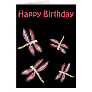 Dancing Pink Dragonfly illustration