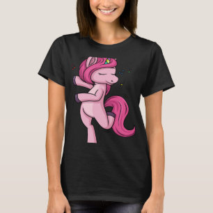 Dancing Pink Unicorn Unicorn For Women and Girls T-Shirt