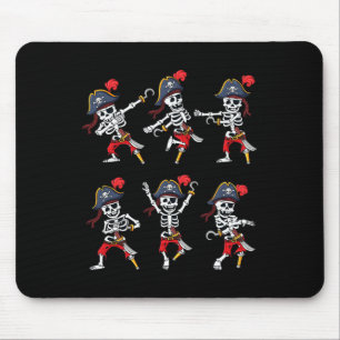 Dancing Pirate Skeletons Dance Challenge Boys Kids Mouse Mat