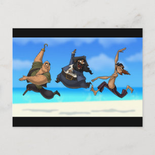 Dancing Pirates Postcard