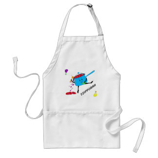 dancing pot with hearts 05 TZIPPORAH Standard Apron