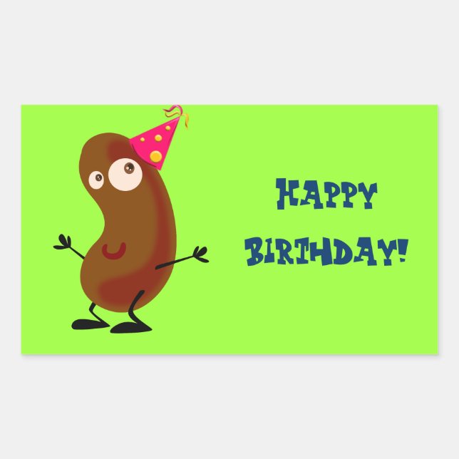 Dancing Potato Rectangular Sticker (Front)