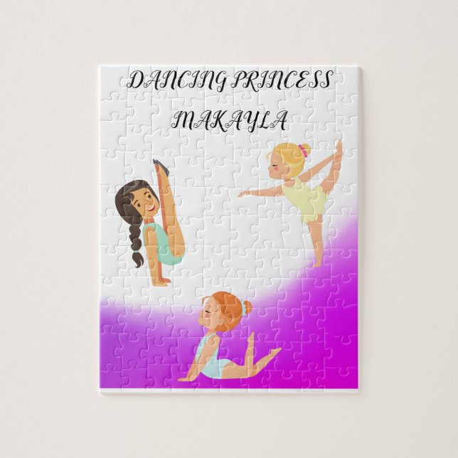 DANCING PRINCESS PUZZLE WITH CUSTOM NAME! (Vertical)