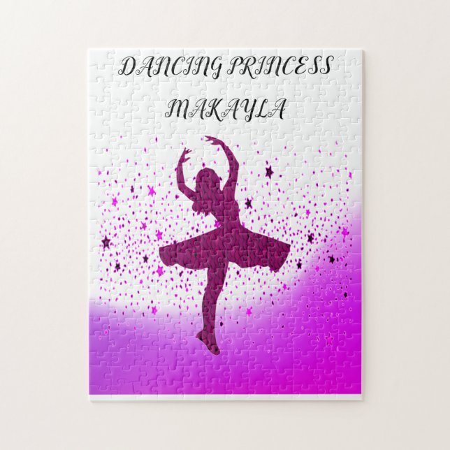 DANCING PRINCESS PUZZLE WITH CUSTOM NAME! (Vertical)