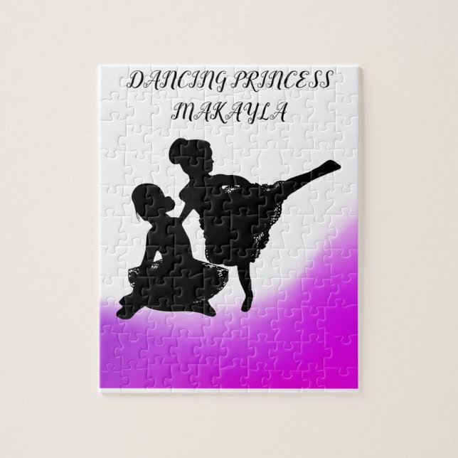 DANCING PRINCESS PUZZLE WITH CUSTOM NAME! (Vertical)