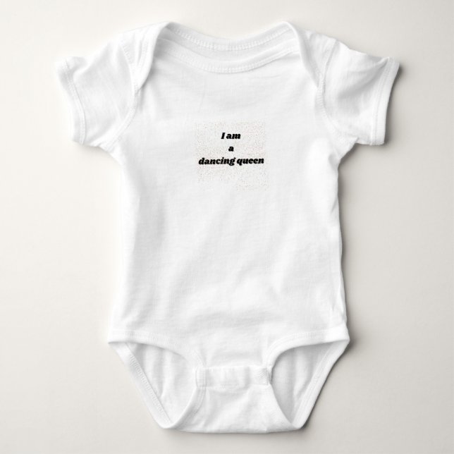 Dancing queen baby grow bodysuit (Front)