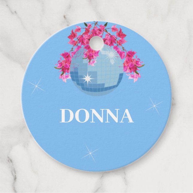Dancing Queen Bachelorette Name Tag (Front)