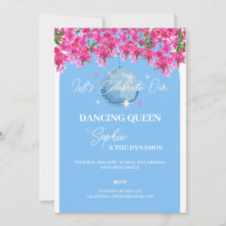 Dancing Queen Bachelorette Weekend Invitation