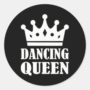Dancing Queen Classic Round Sticker