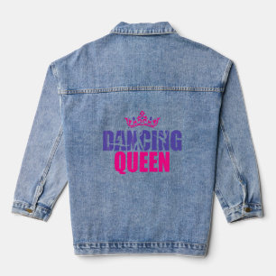 Dancing Queen  Crown Ballet Jazz Dance Sport  Denim Jacket