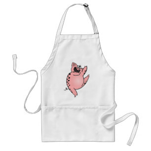 Dancing Queen   Dancing Pig   Dancing Cartoon Pig Standard Apron