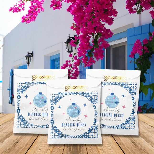 Dancing Queen greek Musical disco bridal shower Favour Bags (Creator Uploaded)