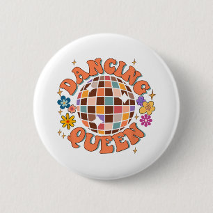 Dancing Queen Retro Bridesmaids 70’s Disco Bachelo 6 Cm Round Badge