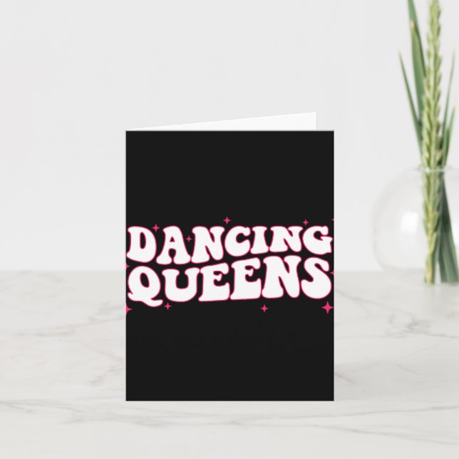 Dancing Queen Retro Bridesmaids 70’s Disco Bachelo Card (Front)