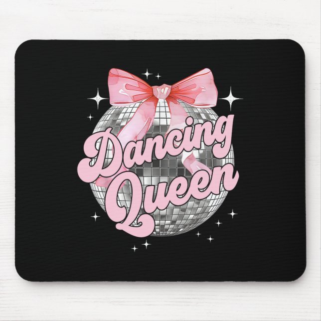 Dancing Queen Shirt Dancing 70s 80s Women Girl  Mouse Mat (Front)
