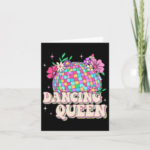 Dancing Queen Shirt Retro Dance Mum 70s 80s  Card